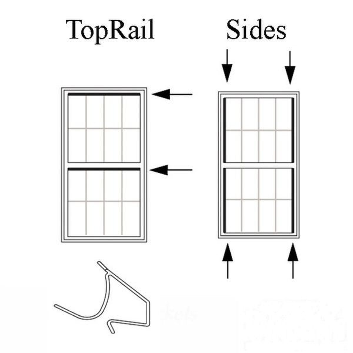 Andersen Perma-Shield Narrowline Glazing Bead 3/8 glass Upper Rails & Sides