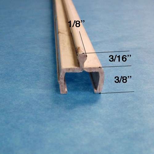 Screen Track For Vinyl Door White Plastic Unavailable