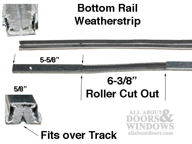 Hurd Ches Hes Inverted U Cap Bottom Patio Door Weatherstrip Channel