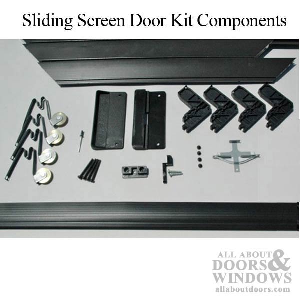 37 X 82 Sliding Screen Door Kit Aluminum Frame With Screen Material Choose Color