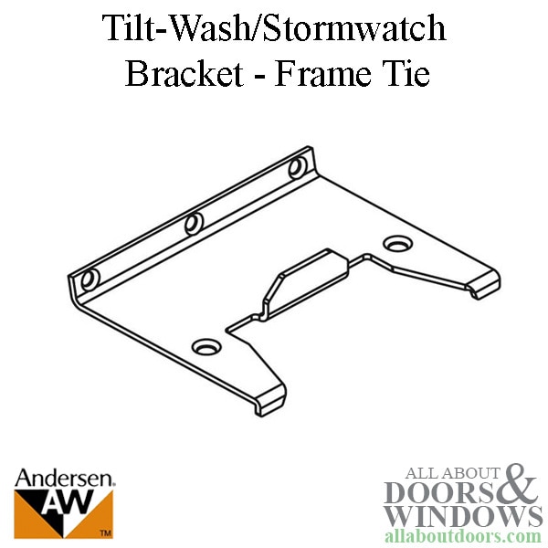 Tilt wash frame tie bracket