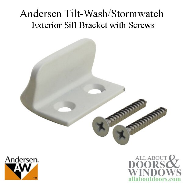 Andersen Tilt-Wash bracket with screws