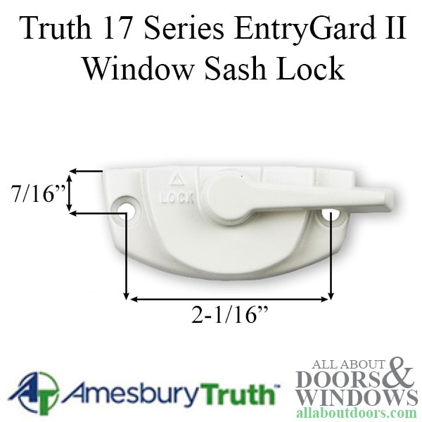 Window Sash Lock Dimensions