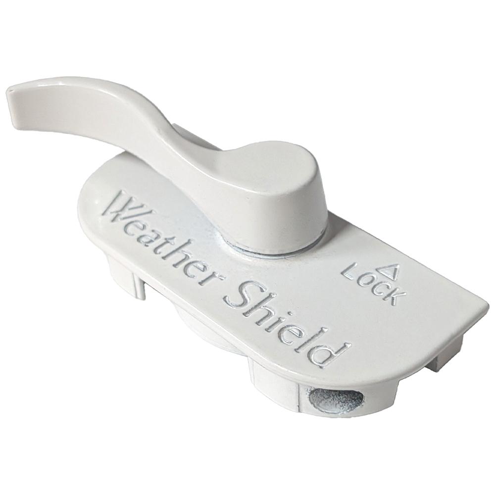 Window Sash Lock, Weather Shield Logo Recessed With Flange, Left Hand