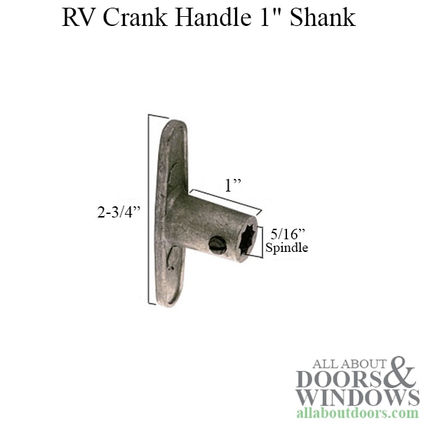 RV Crank Handle Dimensions