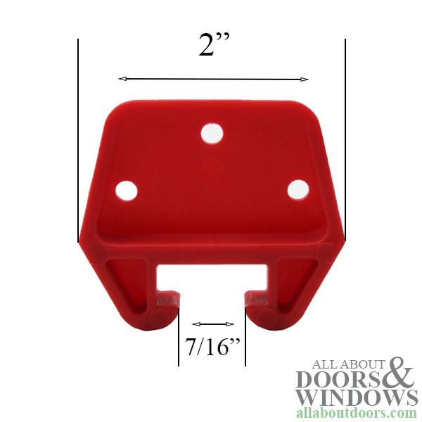 Drawer Track Guide Kit - Red - 7/16" - Profile Dimension