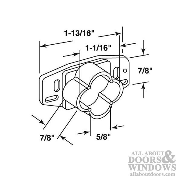 Drawer Track Guide Kit, Orange - Profile Dimensions