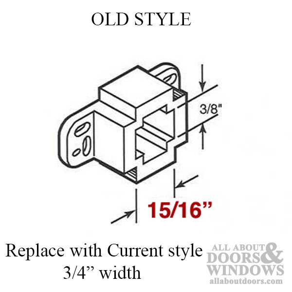 Backplate for Drawer Track, 3/4 Inch - Enhance Drawer Stability - Old Style