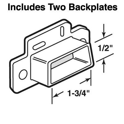 Backplate for Drawer Track | Drawer Hardware Accessories - Dimensions