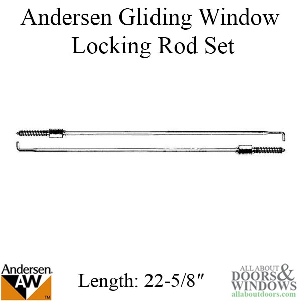 Gliding Window Locking Rod Set