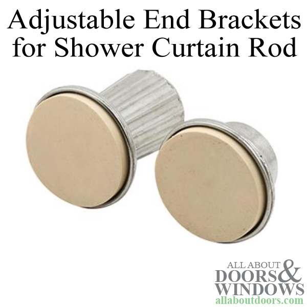 Brackets Shower Curtain Rod Diecast, Shower Curtain End Brackets