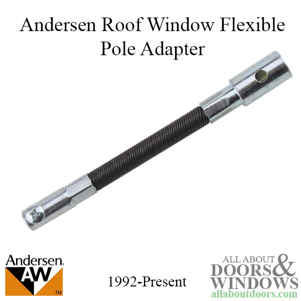 Flexible pole adapter for Andersen roof tilt and venting windows