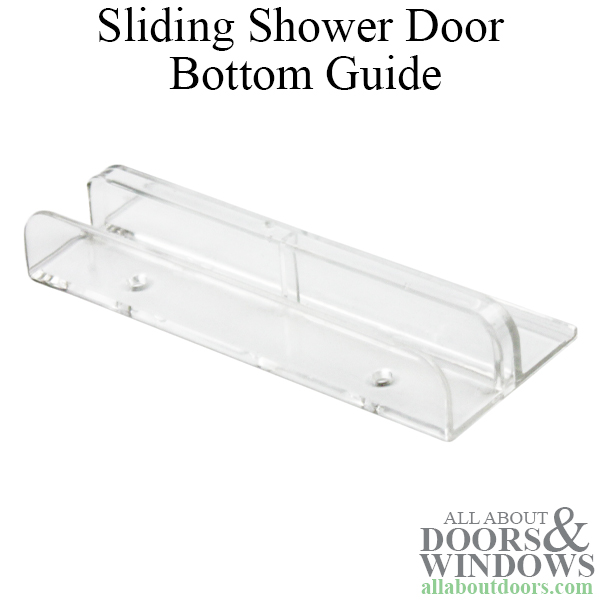 Tub Shower Door Guides, Sliding Glass Shower Door Bottom Guide