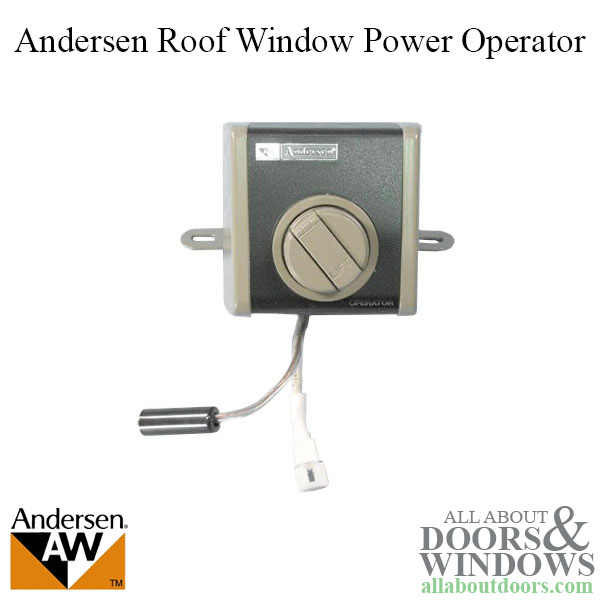 Andersen power operator for single roof window