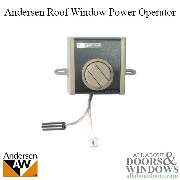 Andersen power operator for single roof window