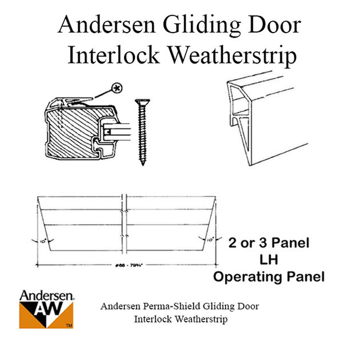 Andersen Perma-Shield Gliding Door Interlock Weatherstrip