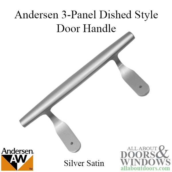 Andersen exterior dished style three panel gliding door handle