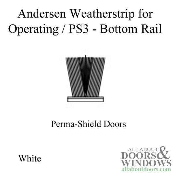 bottom rail weatherstrip
