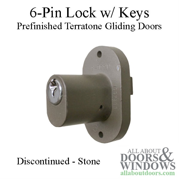 gliding door 6 pin lock with keys