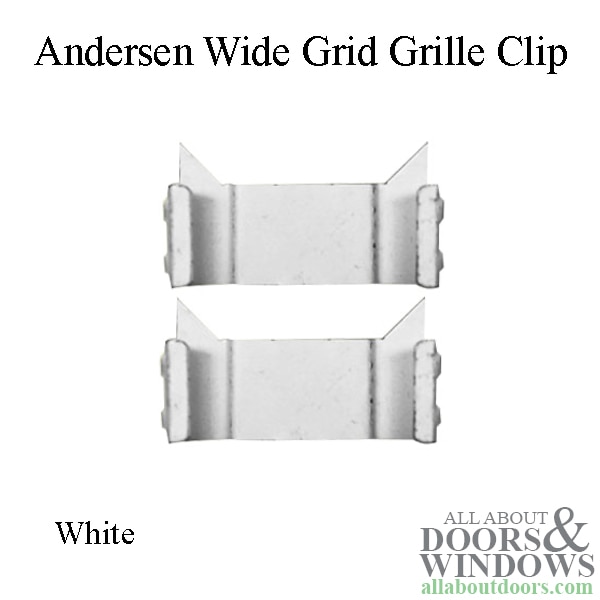 Wide grid grille clip