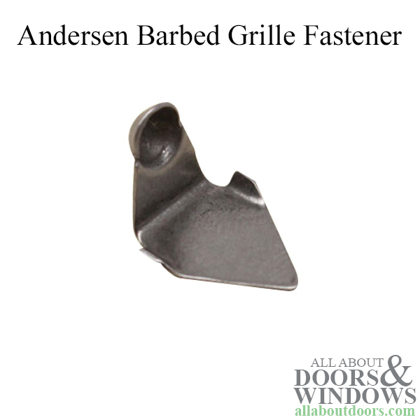 barbed grille fastener