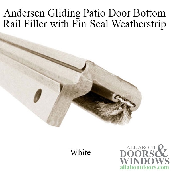 gliding door bottom rail filler