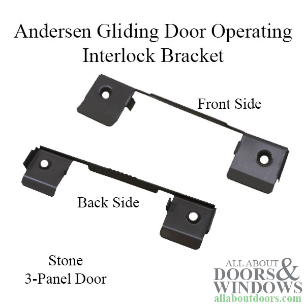 operating interlock bracket, 3 panel door