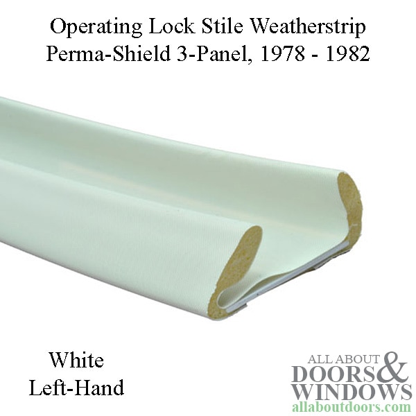 operating lock stile weatherstrip