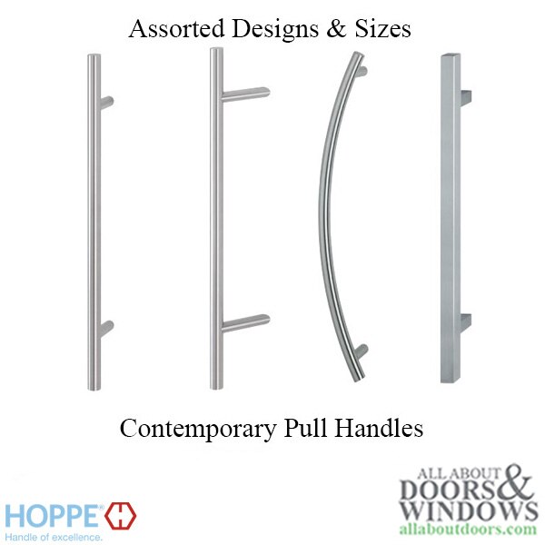 Hoppe Pull Handle Designs and Sizes