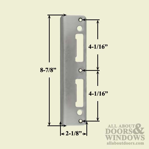 Latch Deadbolt Strike Plate 2 1 4 Door Pc0015n Black