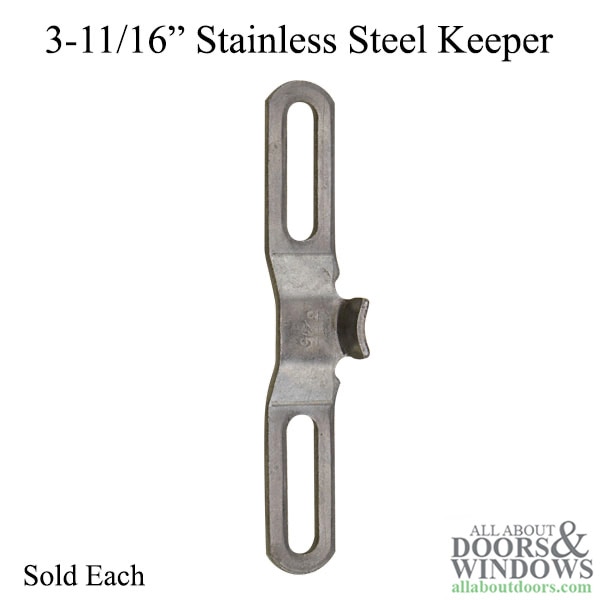 3-11/16" Stainless Steel Casement Window Lock Keeper