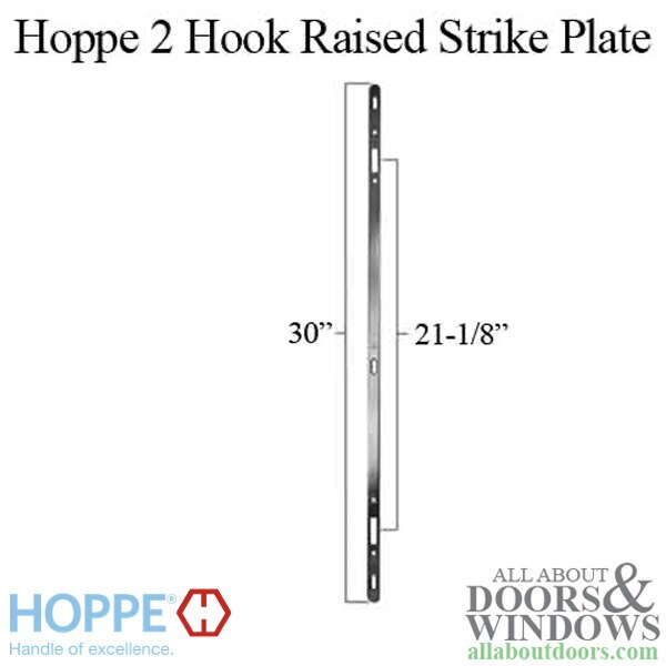 Hoppe 2 Point Sliding Door Lock Strike