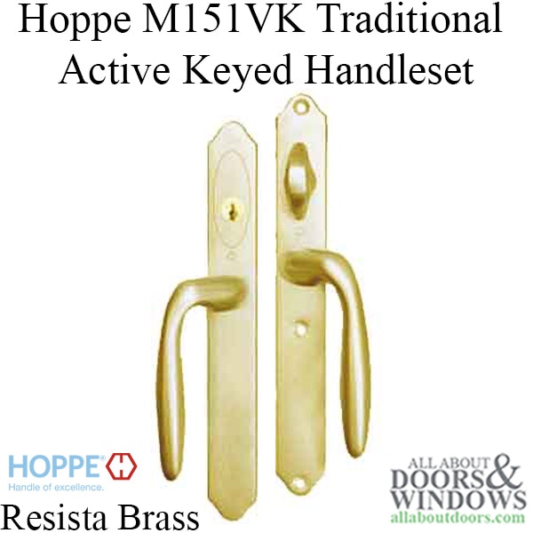 Keyed Handle-set in Resista Brass