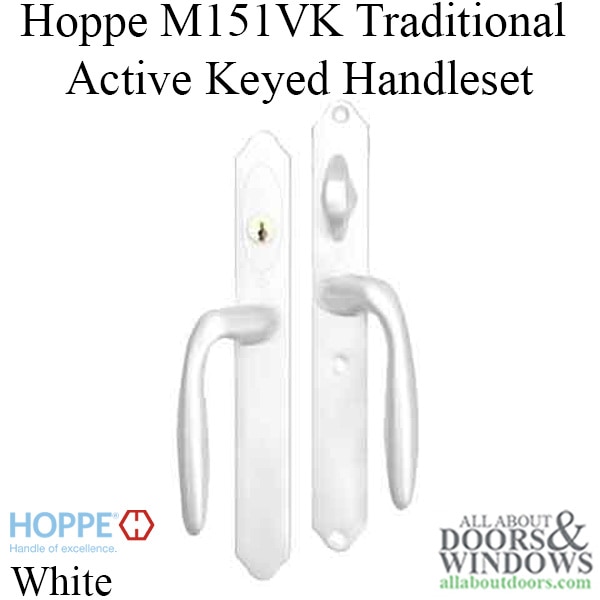 Keyed Handle-set in White