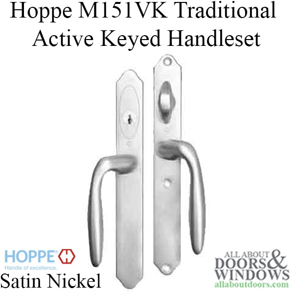 Keyed Handle-set in Satin Nickel