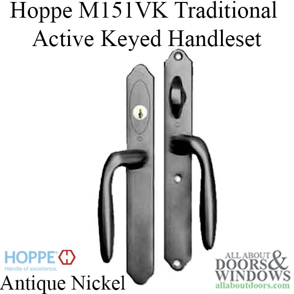 Keyed Handle-set in Antique Nickel