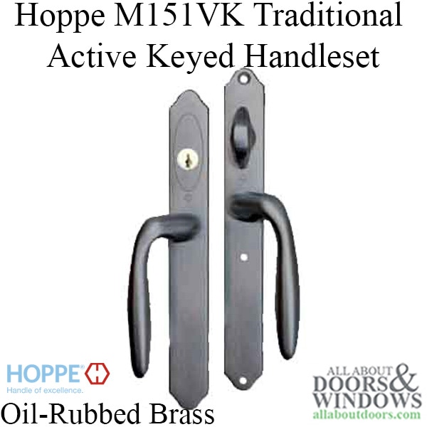 Keyed Handle-set Oil Rubbed Brass