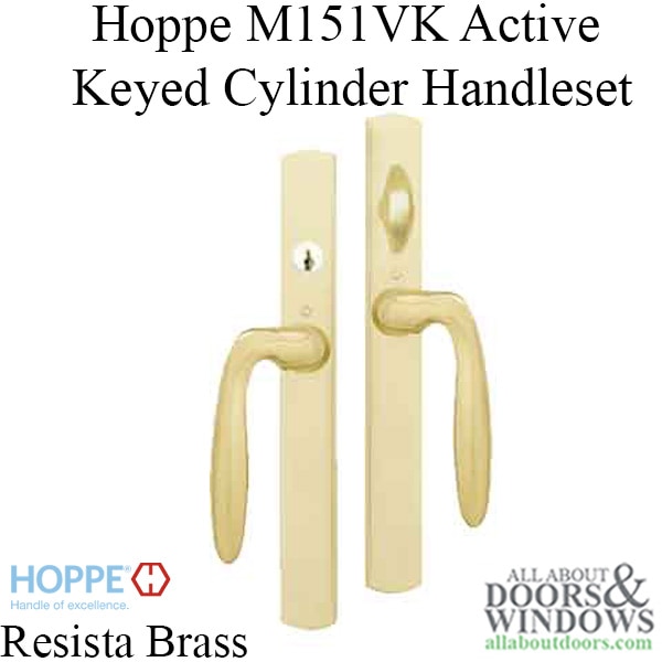 Keyed Handle-Set in Resista Brass