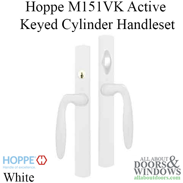 Keyed Handle-Set in White