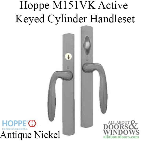 Keyed Handle-Set in Antique Nickel