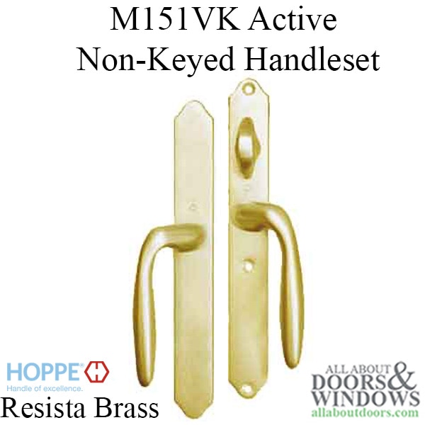 Non-Keyed Handle in Resista Brass
