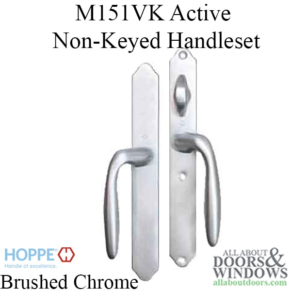 Non-Keyed Handle in Brushed Chrome