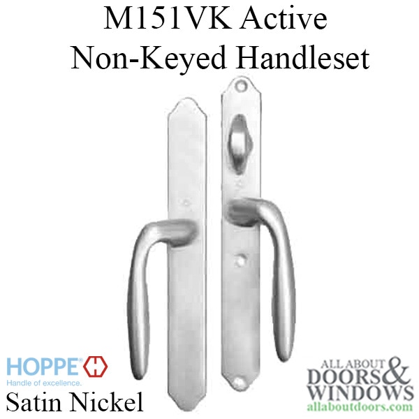 Non-Keyed Handle in Satin Nickel