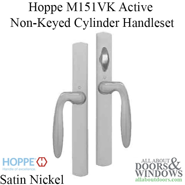 Non-Keyed Handle-Set Satin Nickel