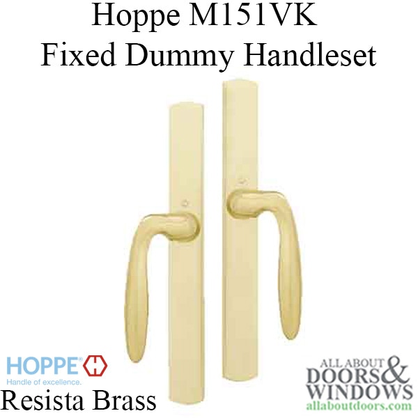 Fixed Dummy Handleset Resista Brass