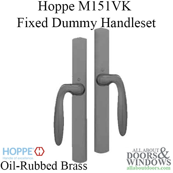 Fixed Dummy Handleset in Oil Brass