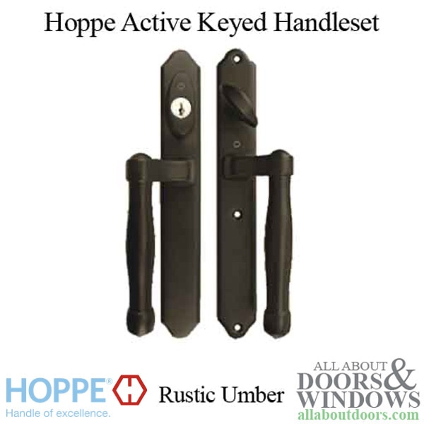 HOPPE HLS 9000 sliding door handle set M574/2170N active keyed
