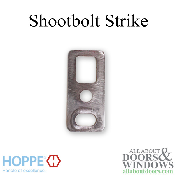 HOPPE strike plate PS0027N for shootbolt 0.75" x 1.65"