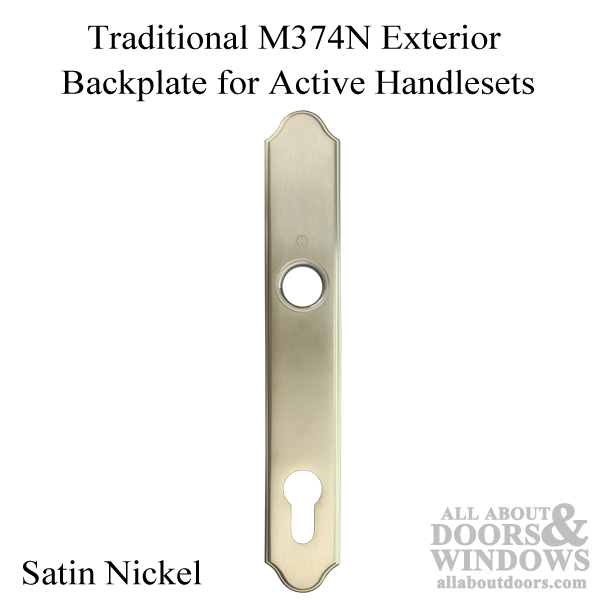 HOPPE traditional exterior backplate M374N for active handlesets