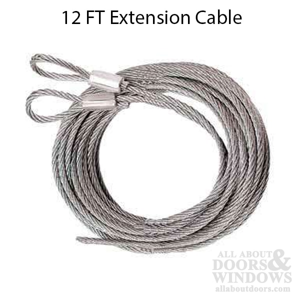 Steel Extension Cable for Garage Door – 12 Foot